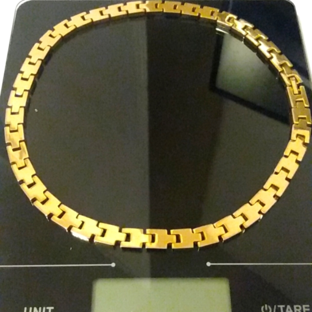 Vintage Goldtone Choker Chain Necklace